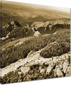 Vászonkép 60x60 Tátra Lengyel hegyek Kilátás