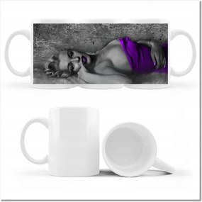 Marilyn Monroe lila nyomott mintás bögre