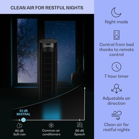 Klarstein Mistral, 5 az 1-ben léghűtő, ventilátor, párásító, ionizátor, 360 m³/ó, távirányítóval