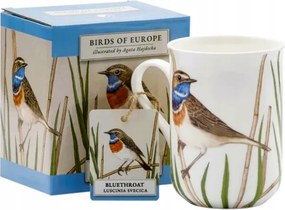 Porcelán bögre „Madarak Lengyel” motívummal Utazó 300ml kávé tea