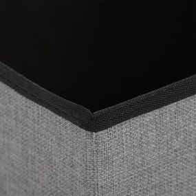 Tárolós Puff, Szürke Szövet. TAB-461 GREY2