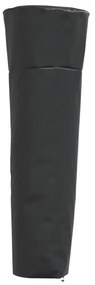 fekete 420D oxford szövet piramis alakú fűtőhuzat 86x47x241 cm