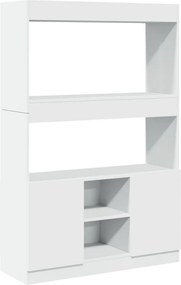 vidaXL fehér szerelt fa magasszekrény 92x33x140 cm
