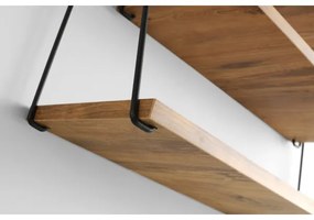 Fali polc ZIHON 63,5x60 cm fekete/barna