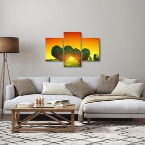 Kép - szív a fák tetején (90x60 cm)