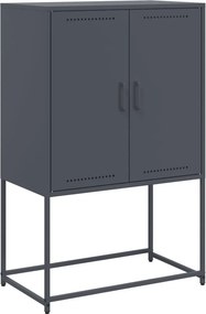 vidaXL antracitszürke acél magasszekrény 68,5 x 38,5 x 107 cm