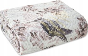 Ágytakaró Poly 170x210 virág gallyak madarak steppelt glamour boho