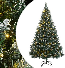 vidaXL műkarácsonyfa 300 LED-del 210 cm