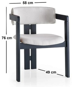 CO Cream and Black étkező szék