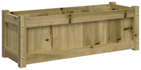 impregnált fenyőfa virágláda 90x31x31 cm