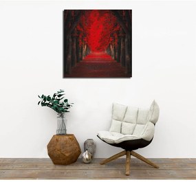 Red Trees vászon fali kép, 45 x 45 cm