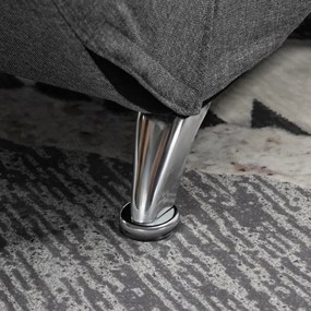 HOMCOM Masszázsfotel, dönthető, nyugágy, 8 vibrációs pont 5 üzemmód, szürke