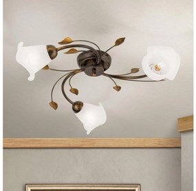 Orion DL 7-788/3 - Felületre szerelhető csillár  SISI 3xE14/40W/230V átm. 60 cm bronz/patinás