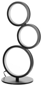 ONLI - LED asztali lámpa RINGS LED/17W/230V 4000K 37 cm fekete