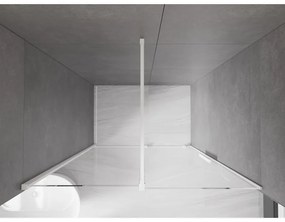 Mexen Velar, nyitható tolóajtó 140x200 cm, 8mm átlátszó üveg, fehér profil, 871-140-000-01-20
