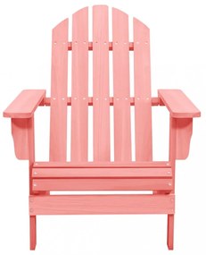 rózsaszín tömör fenyőfa kerti Adirondack szék