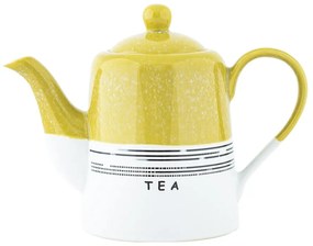 Homify sárga-fehér agyagkerámia teáskanna - Villa Altachiara