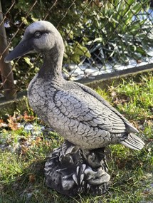 Beton kerti figura. Kacsa figura a kertbe. 38 cm