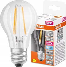 Led izzó E27 A60 5,8W 4000K szabályozható Osram