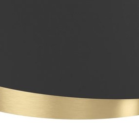 Eglo 39926 - Csillár zsinóron MANDERLINE 1xE27/40W/230V fekete/arany