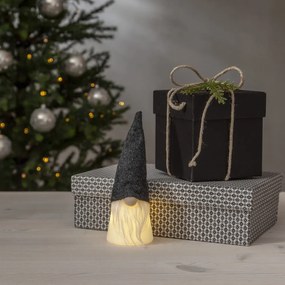 Fehér-fekete fénydekoráció karácsonyi mintával ø 6,5 cm Joylight – Star Trading