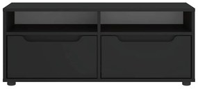VISNES fekete szerelt fa TV-szekrény 100x40x38 cm