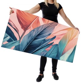 Wallplex konyhahátfal Színes Levelek (Méret: 60x180)