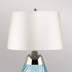 Elstead glamour modern asztali lámpa lena small fehér kék elslenatlsblueowss