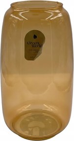 Evi üveg váza narancssárga 28 cm