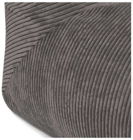 Világosszürke kordbársony babzsákfotel Tube 100 – SLOWDOWN