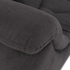 Ülőgarnitúra, szürkésbarna/sárga, szövet, jobbos, BRATO