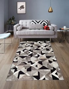 Felix modern szőnyeg 160 x 230 cm barna szürke fekete