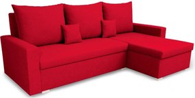 MONDI Kinyitható sarokkanapé Piros