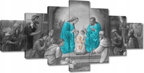 Festmények 210x100 Szent család türkiz