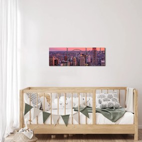 Kép - New York (órával) (90x30 cm)
