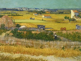 Festmény reprodukció The Harvest (Vintage Autumn Landscape) - Vincent van Gogh, (40 x 30 cm)