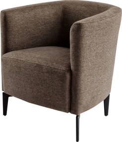 Design fotel, barna/fekete, KAPY