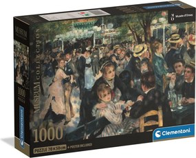 Művészet Bál a Moulin de la Galette-ben Renoir 1000 db-os Compact puzzle Clementoni