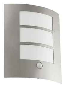 EGLO 88142 - Szenzoros kültéri fali lámpa CITY 1xE27/15W/230V IP44