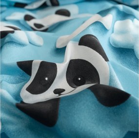Mikroszálas ágyneműhuzat SKY PANDA kék Ágyneműhuzat mérete: 70 x 80 cm | 140 x 200 cm