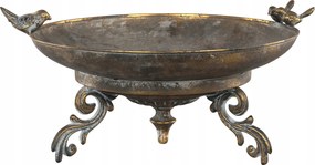 Dekorációs Tál retro arany átm. 38cm