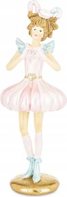Karácsonyi dekoráció Balerina figura Rózsaszín mesefigura Lány
