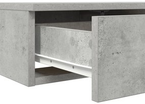 Ágyfiókok Beton Szürkében, 140x36.5x16.5 cm, Mérnöki Fából