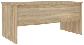 Sonoma tölgy színű szerelt fa dohányzóasztal 102x50,5x46,5 cm