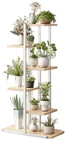 Virágállvány 113 x 60 x 20 cm - fehér