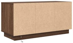 barna tölgyszínű TV-szekrény LED-lámpákkal 100x41x50 cm