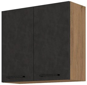 Felső konyhaszekrény Virion 80 G 72 2F (lancelot tölgy + matera). 1032584