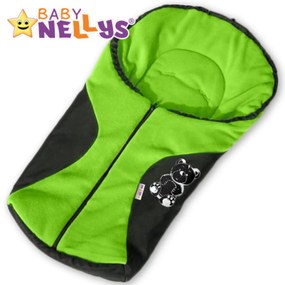 baby nellys ® polar lábzsák - nem csak autósülésbe - zöld teddy mackó