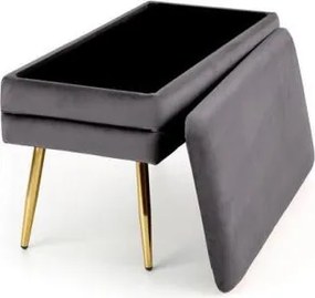 Velva szürke/arany pad