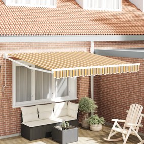 Kézi Behúzható Napellenző Múlticolór Csík 350x250 cm